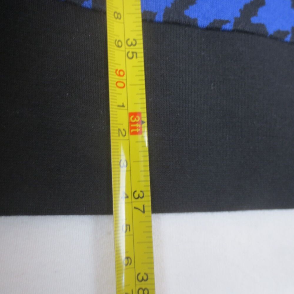 Isabella DeMarco Dress Womens 10 Black Blue Houndstooth Knit‎ Shift 3/4 Sleeve - Picture 7 of 9
